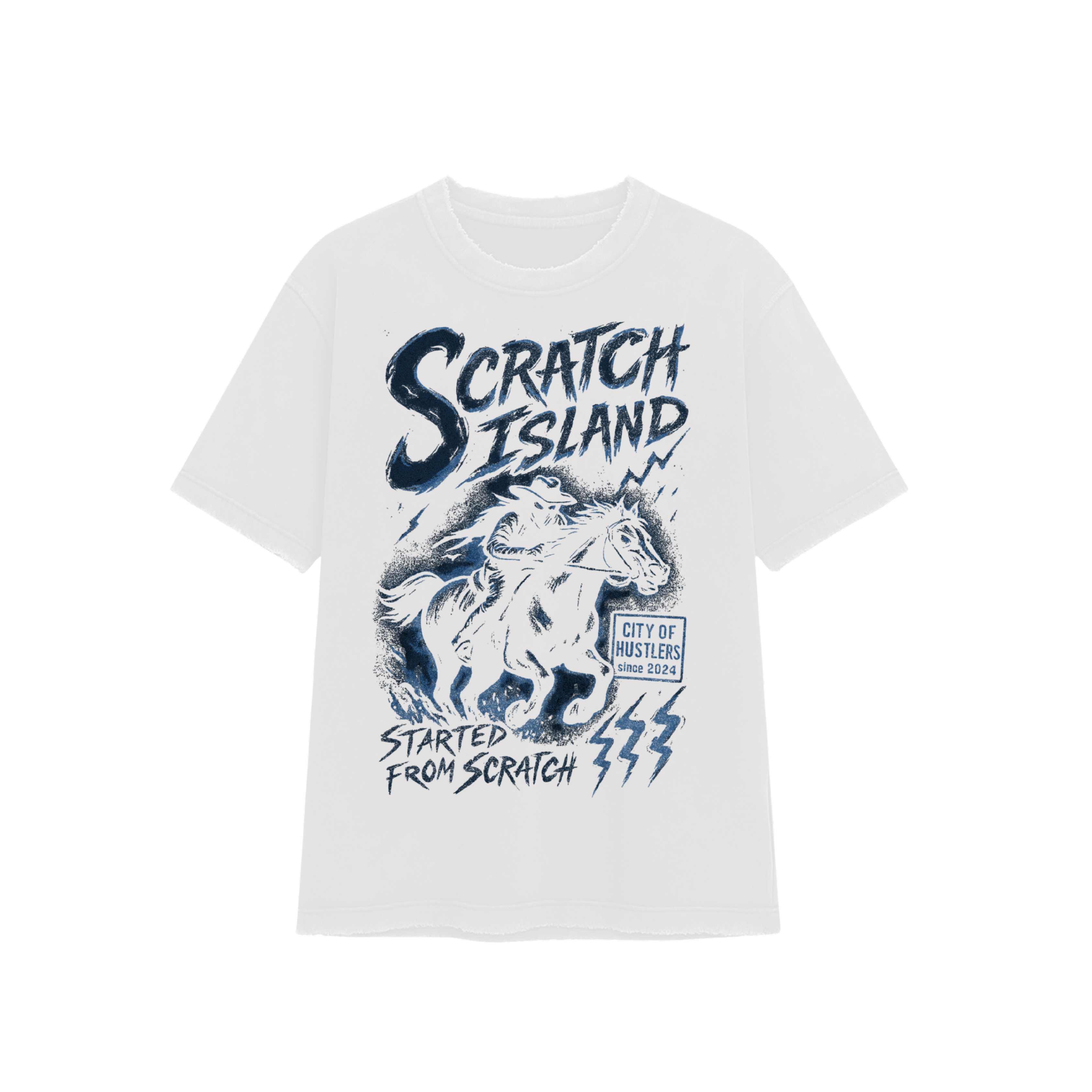 ScratchIsland T-shirt - Midnight Aqua
