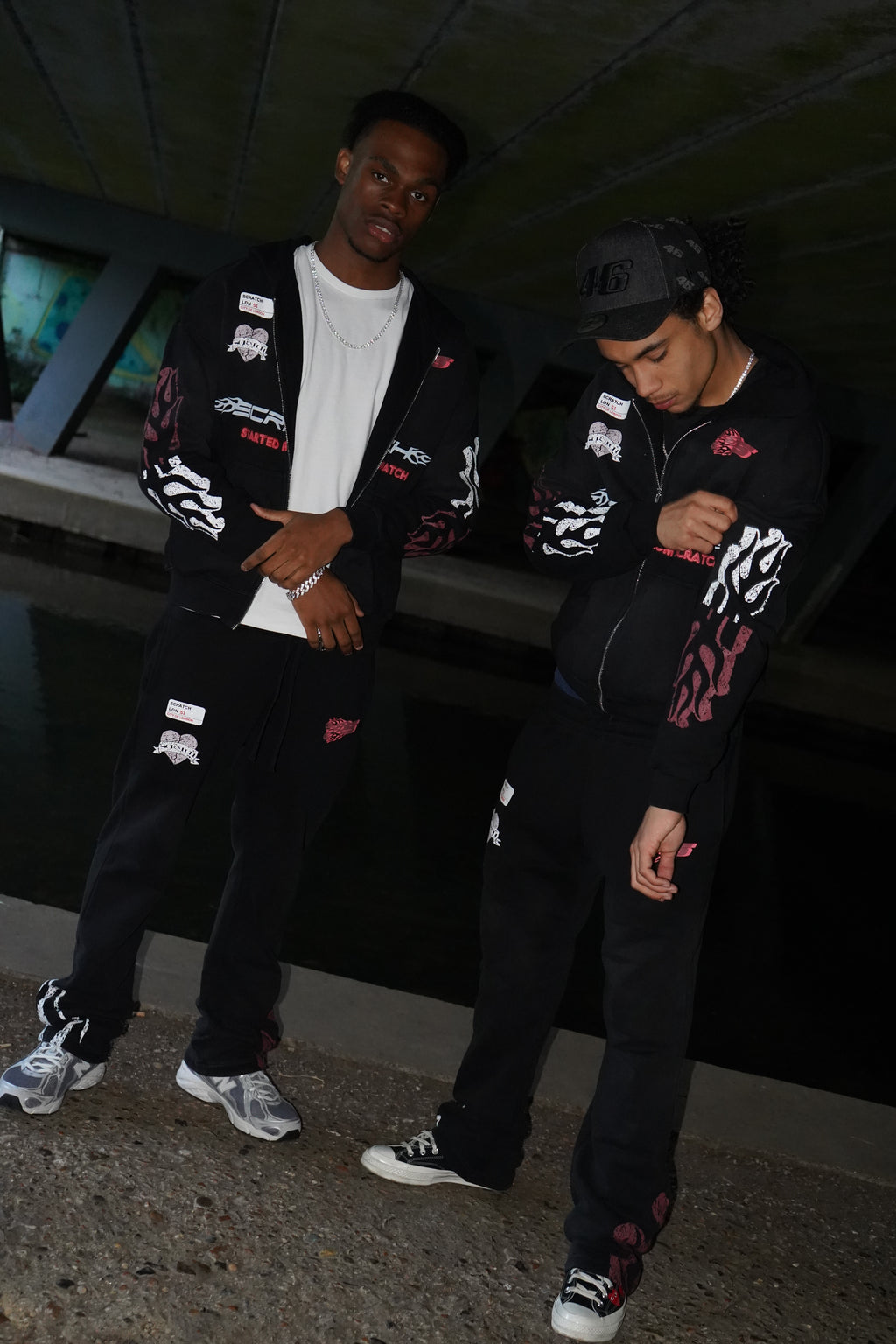 Black PowerSuit -Mixed TrackSuit