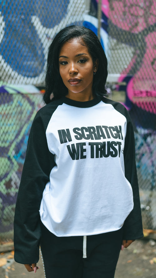 Black & White Raglan Long Sleeve