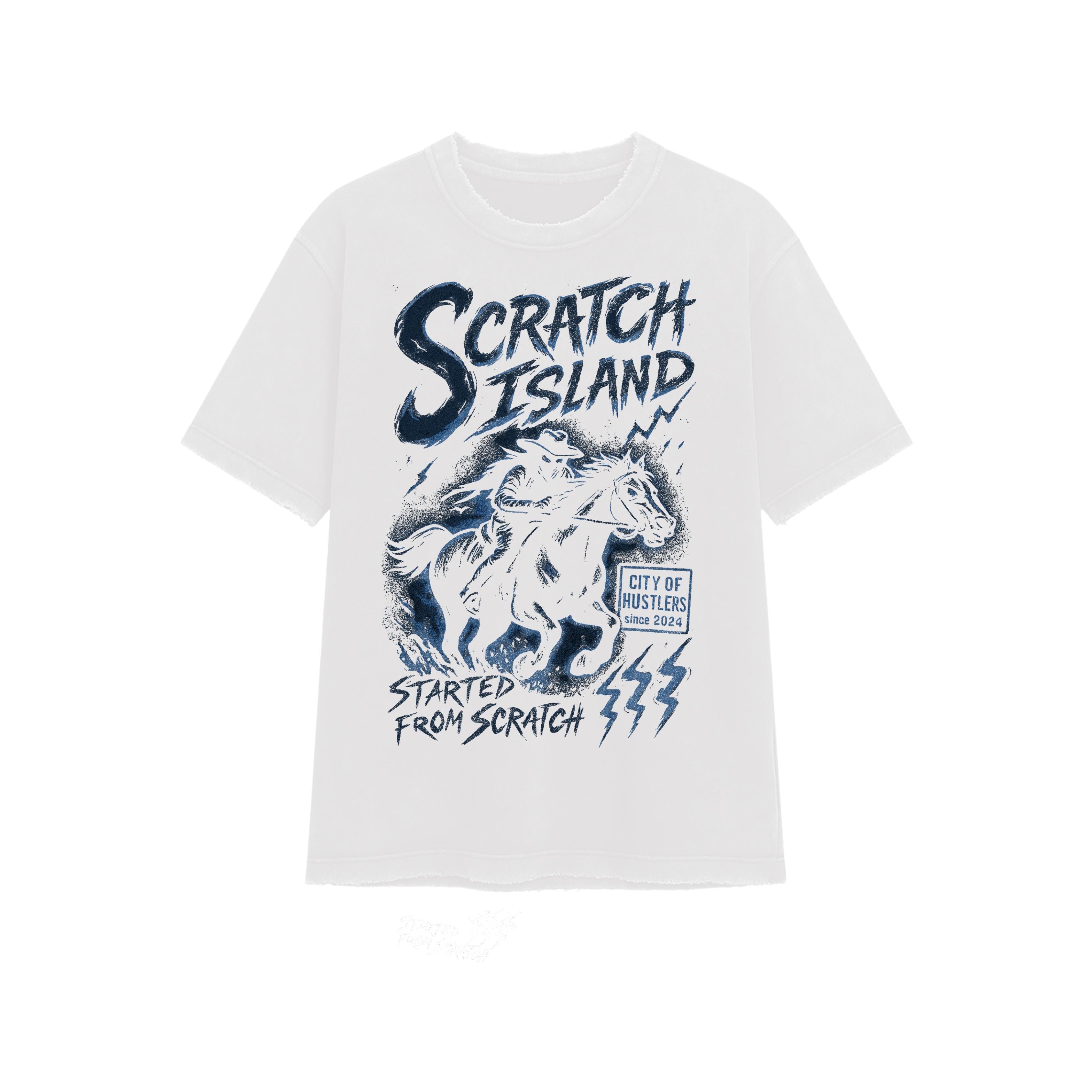 ScratchIsland T-shirt - Midnight Aqua