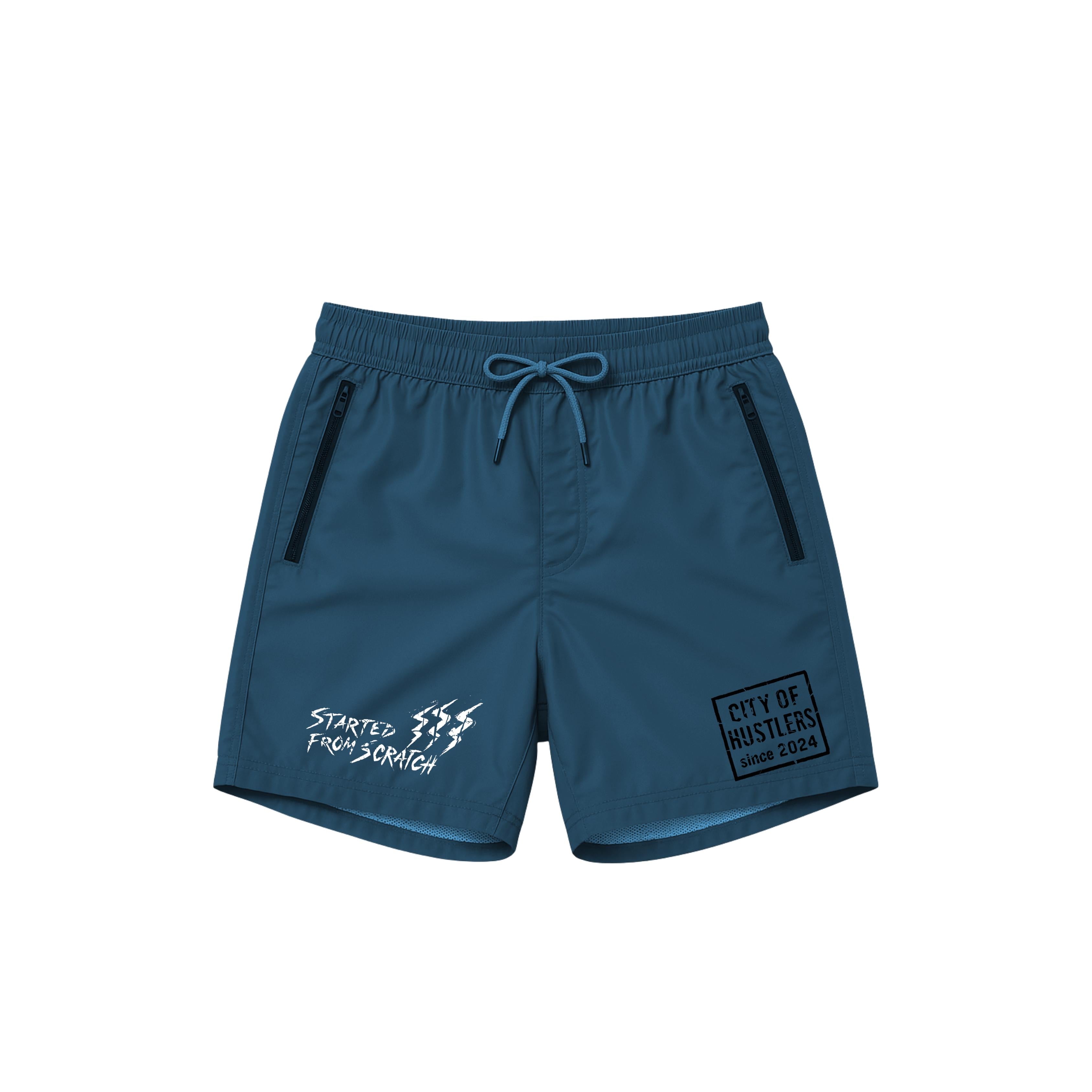 ScratchIsland Shorts - Midnight Aqua