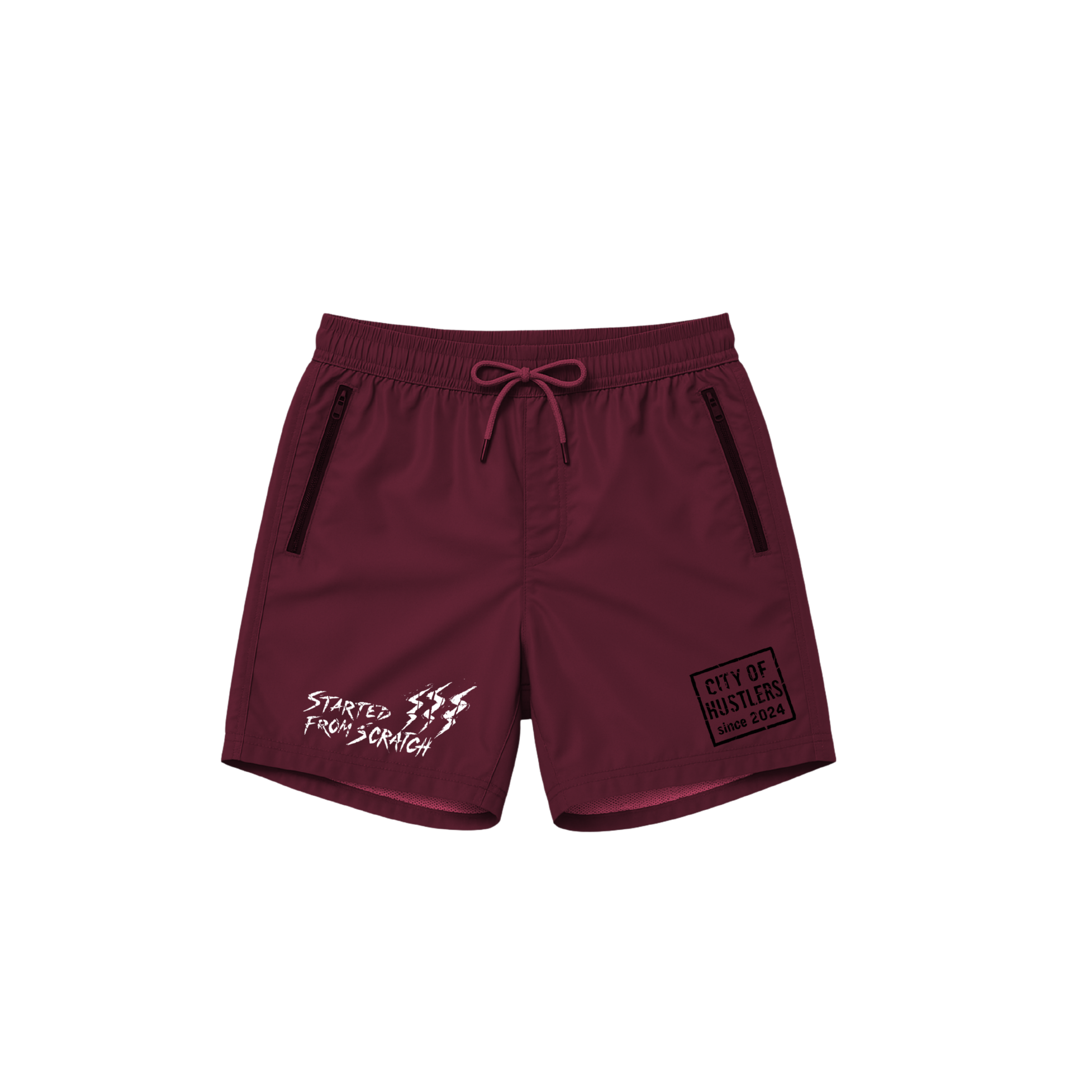 ScratchIsland Shorts - Maroon