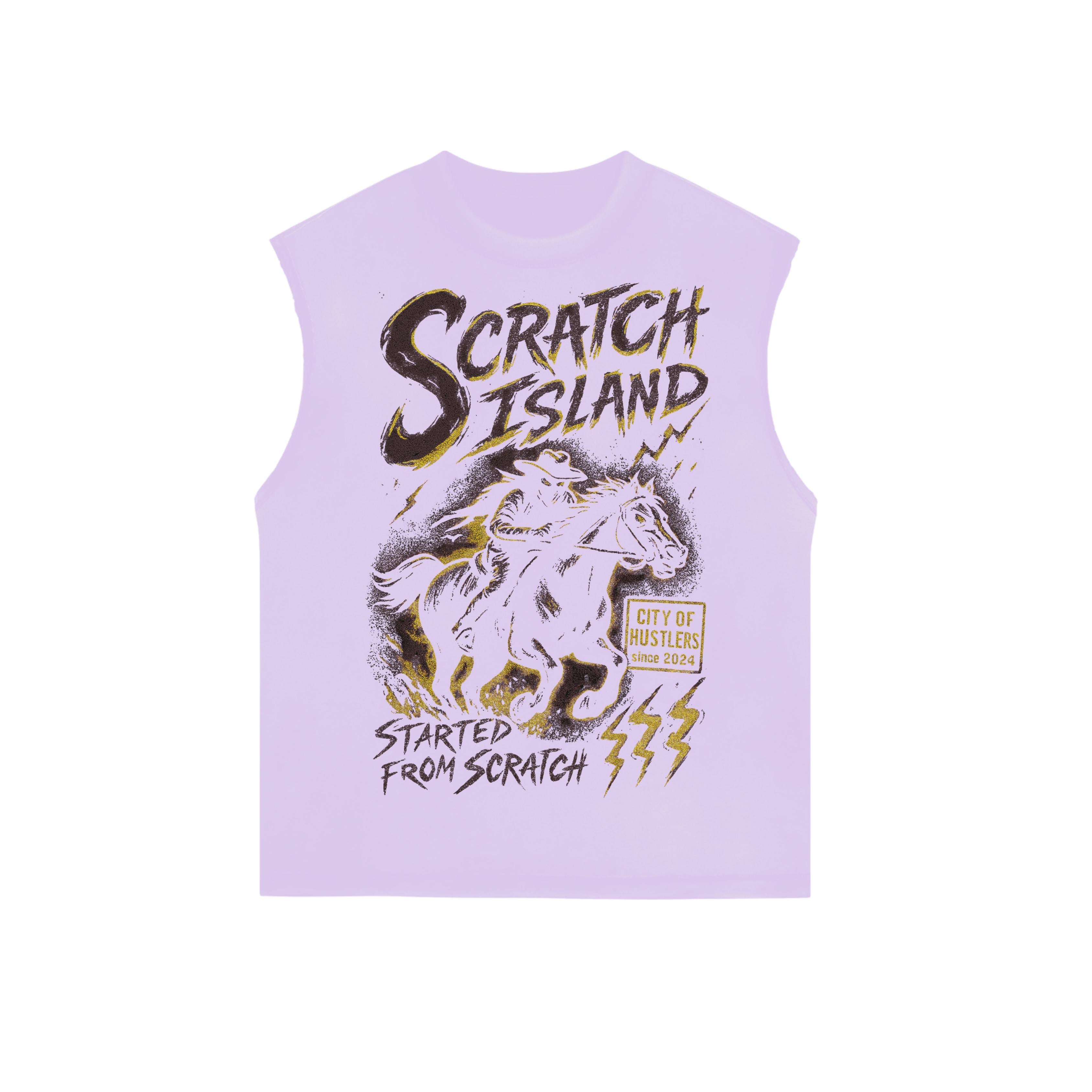 ScratchIsland Sleeveless T-Shirt - Violet Mist