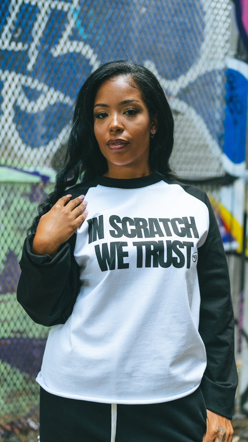 Black & White Raglan Long Sleeve