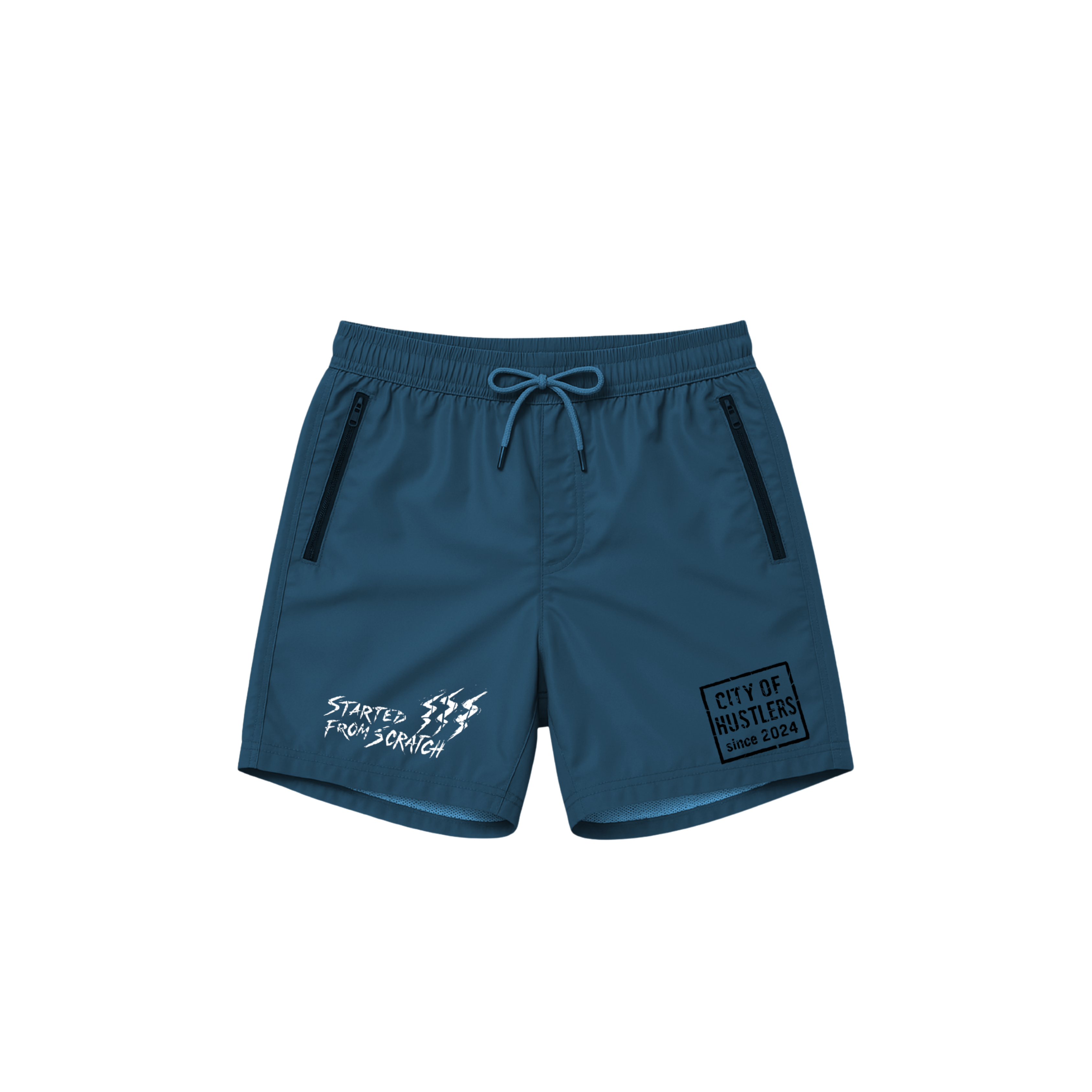 ScratchIsland Shorts - Midnight Aqua