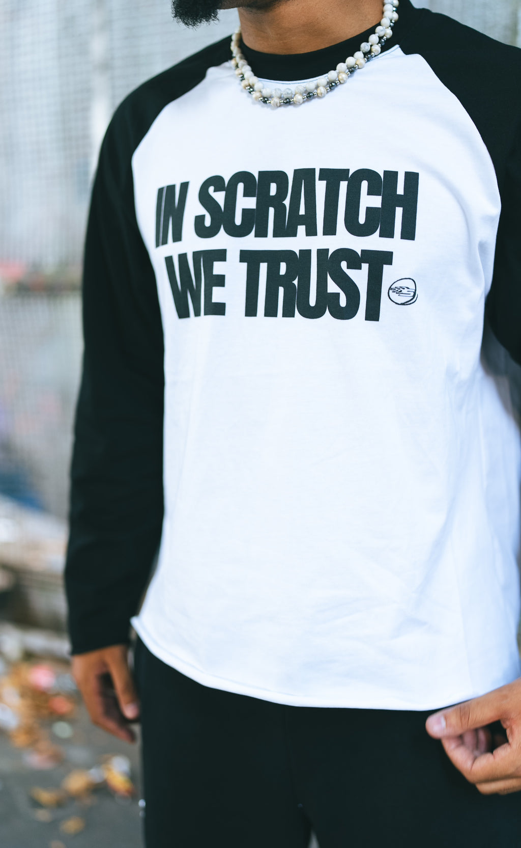 Black & White Raglan Long Sleeve