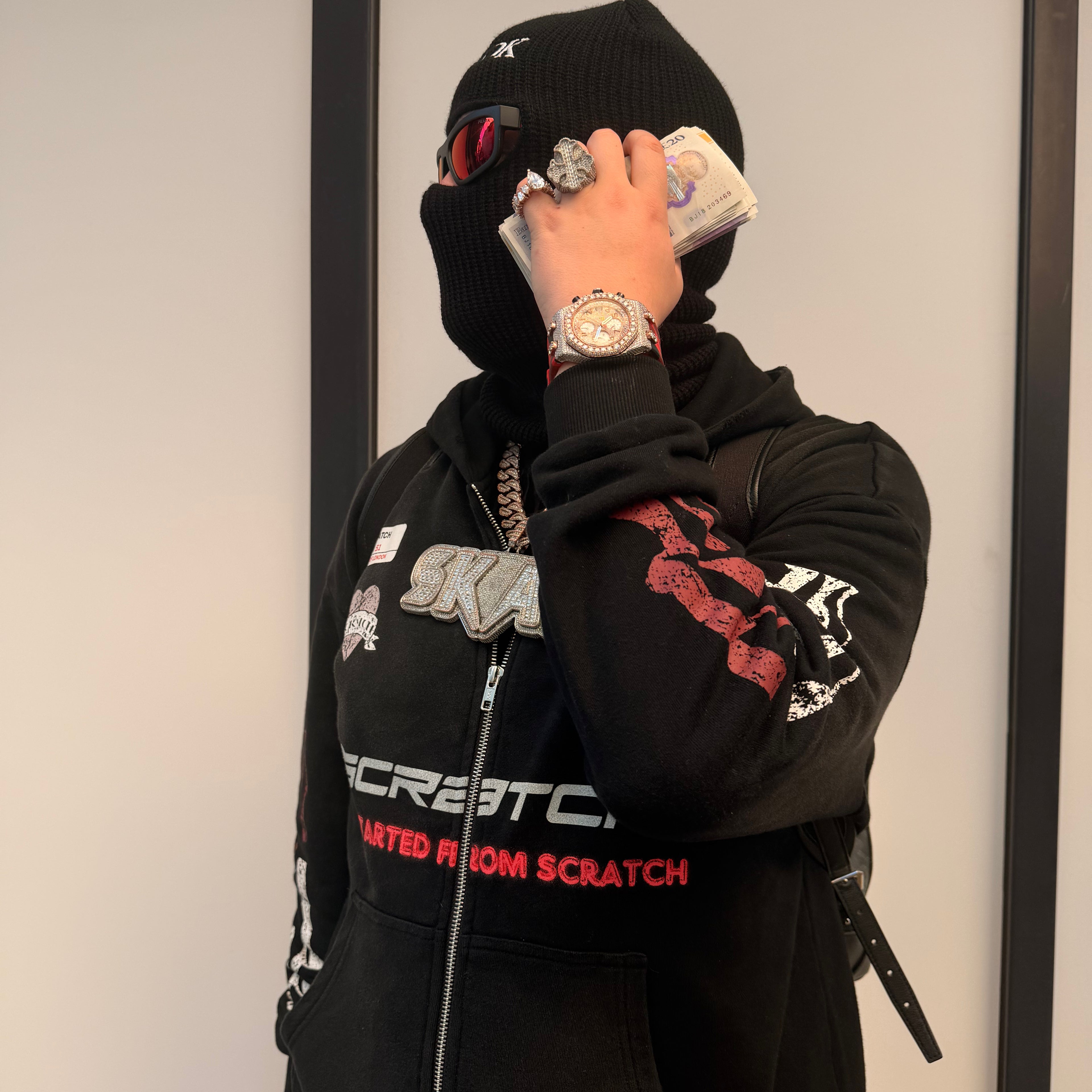 Black PowerSuit -Mixed TrackSuit