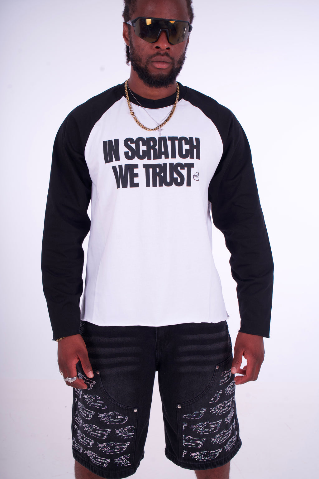 Black & White Raglan Long Sleeve