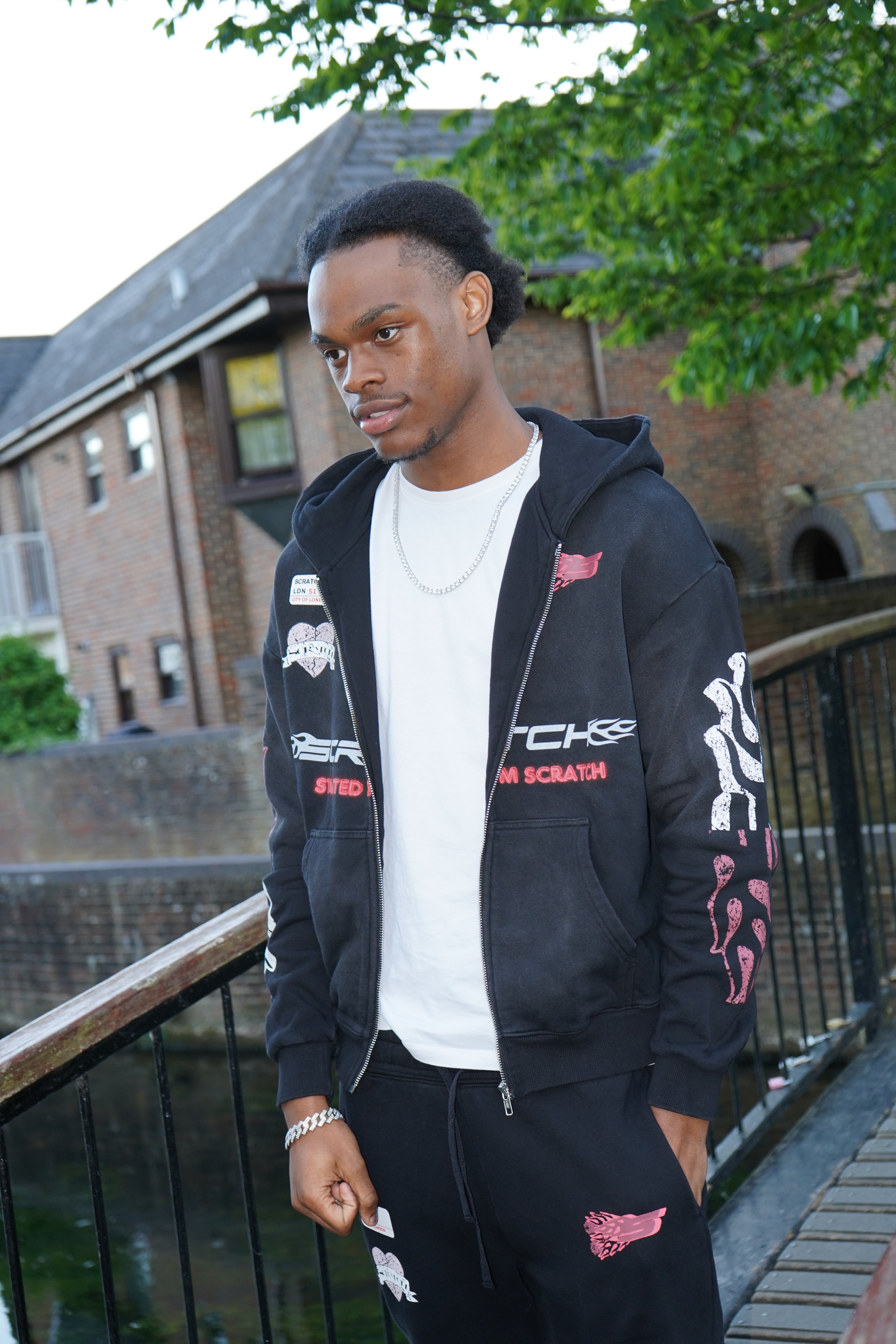 Black PowerSuit -Mixed TrackSuit