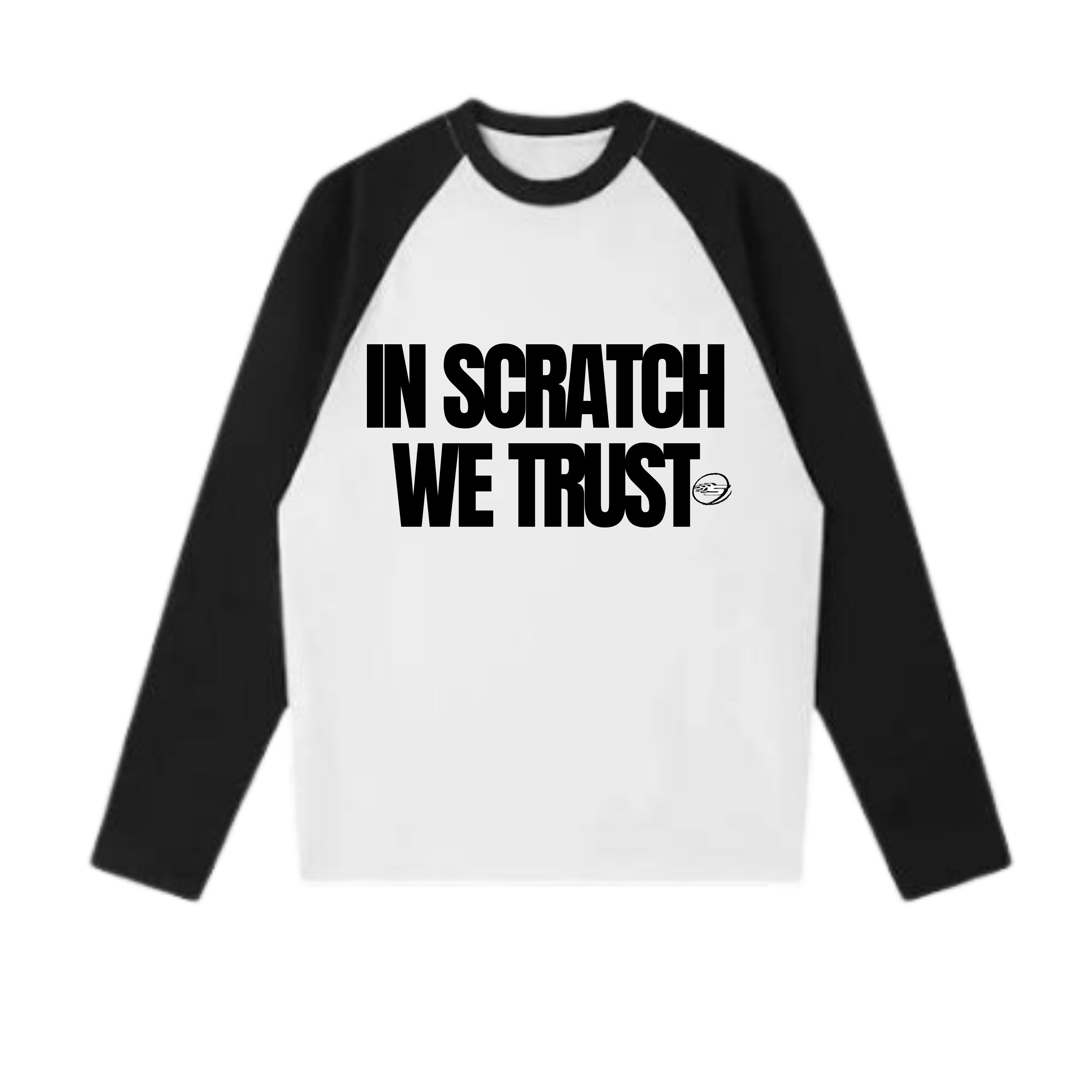 Black & White Raglan Long Sleeve
