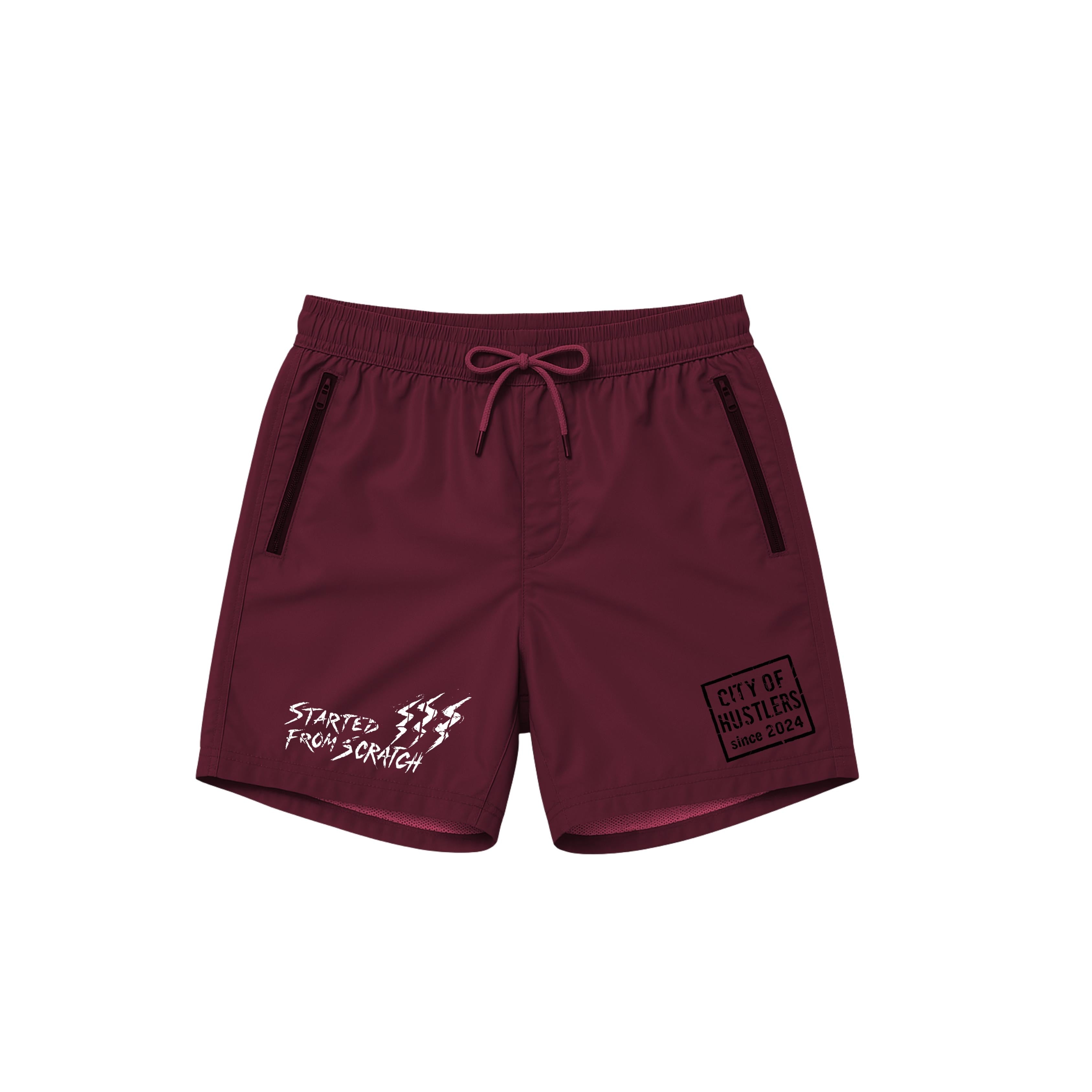 ScratchIsland Shorts - Maroon